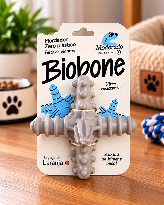 Mordedor Resistente Asterisco Biobone Laranja - P