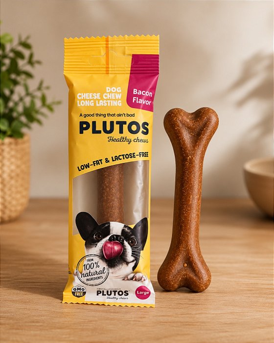 Mordedor Natural Plutos Cheese & Bacon - 80g