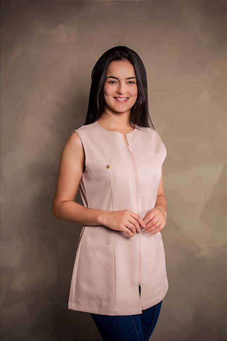 Jaleco Isis sem manga - Nude