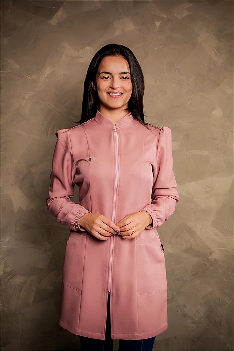 Jaleco Gabrielly manga longa - Rosé