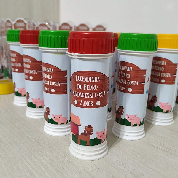 Bolha de Sabão Personalizada