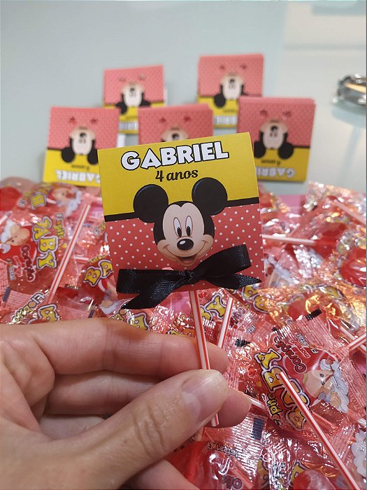 Pirulito Coração com capinha personalizada