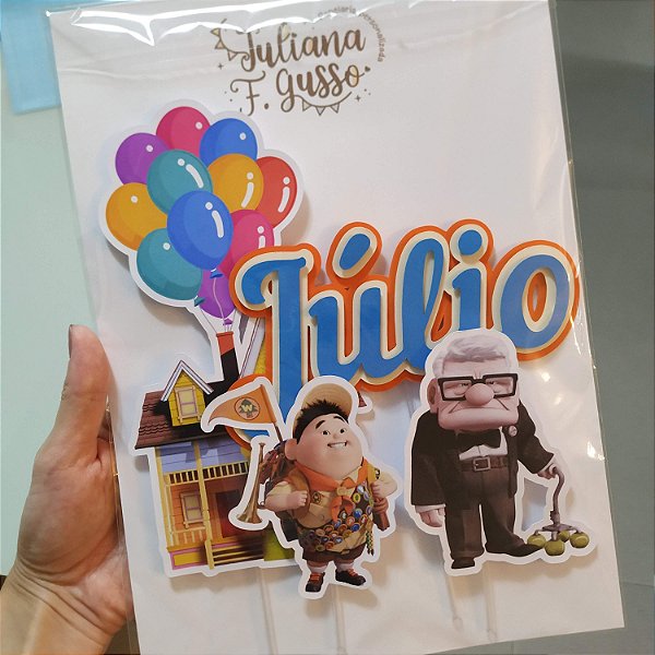 Topo de Bolo Up! Altas Aventuras