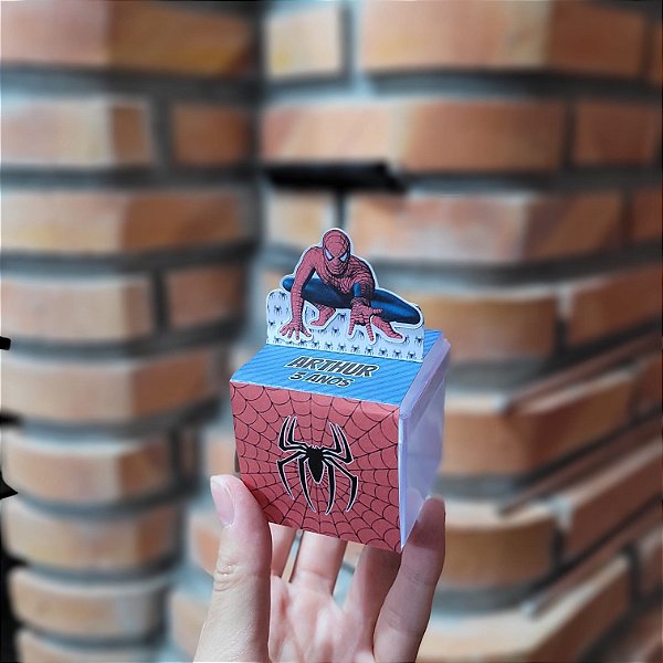 Caixa Acrílica Homem Aranha