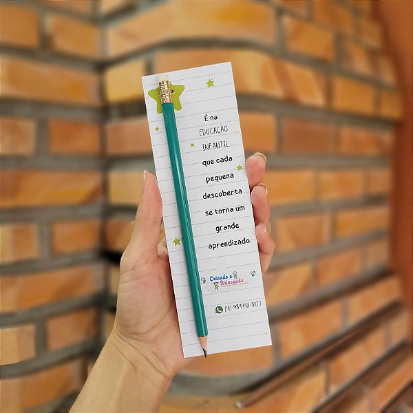 Cartão com lápis