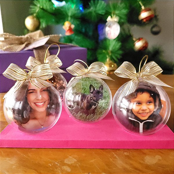 Bolinhas de Natal com Foto