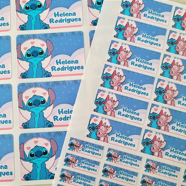 Etiqueta Escolar Stitch (Lilo & Stitch)
