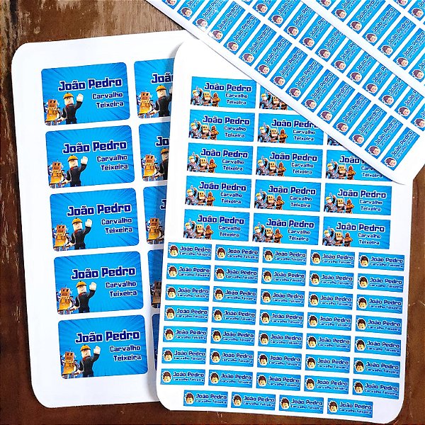 Etiqueta Escolar Roblox