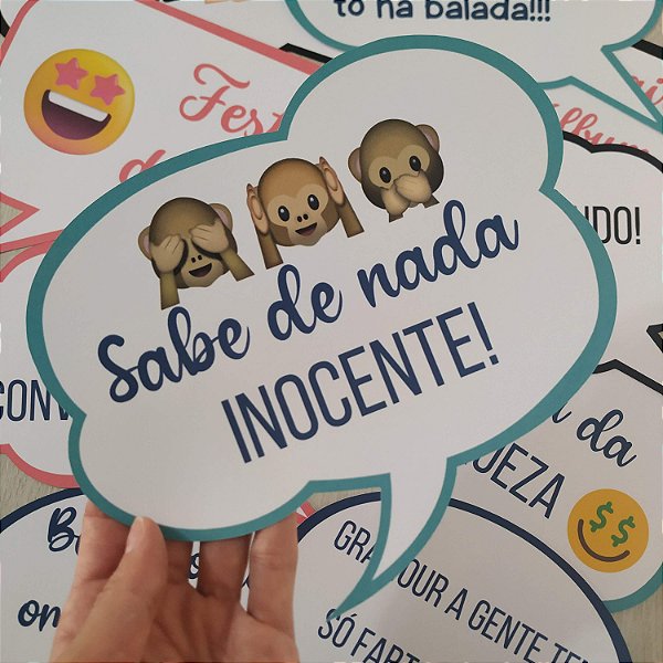 Plaquinha para foto