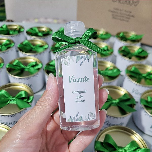 Frasco de Álcool em Gel 60ml personalizado