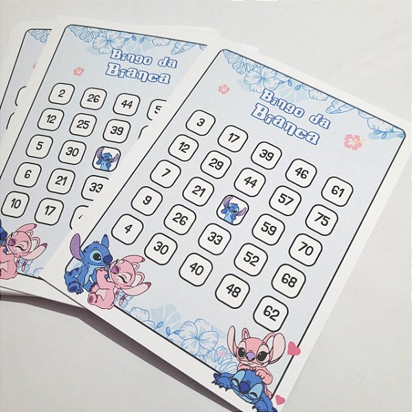 Cartela de Bingo Personalizada