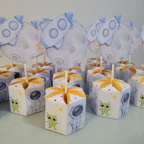 Centro de Mesa Caixa Sextavada