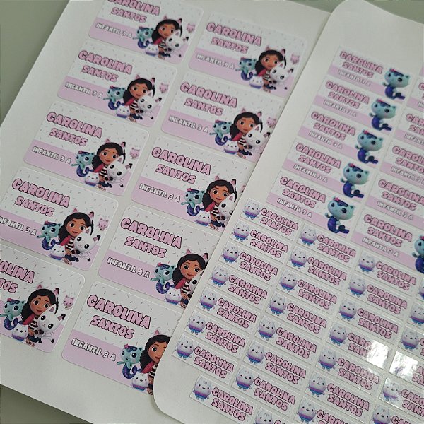 Etiqueta Escolar Casa Mágica da Gabby