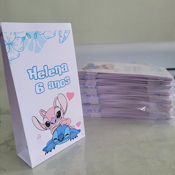 Pacotinhos de Papel Stitch e Angel