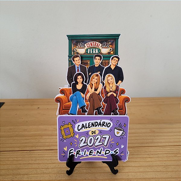 Calendário de Mesa 2027 Friends