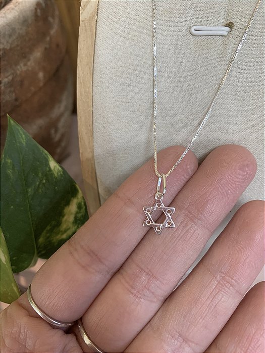 Colar choker estrela de Davi Prata 925