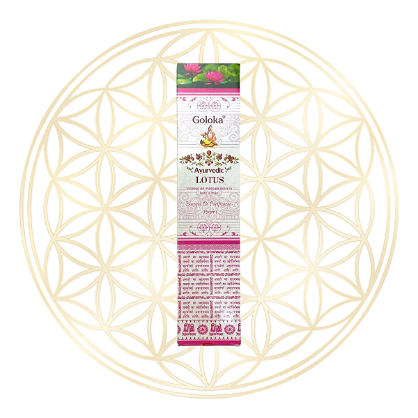 Incenso Goloka Vareta Linha Ayurvedic - Lótus