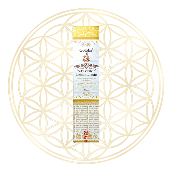 Incenso Goloka Vareta Linha Ayurvedic - Limão