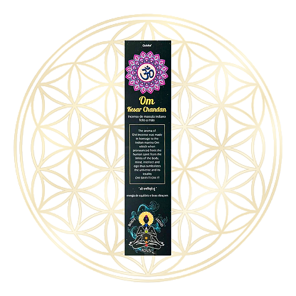 Incenso Goloka Vareta Linha Black - Om Kesar Chandan