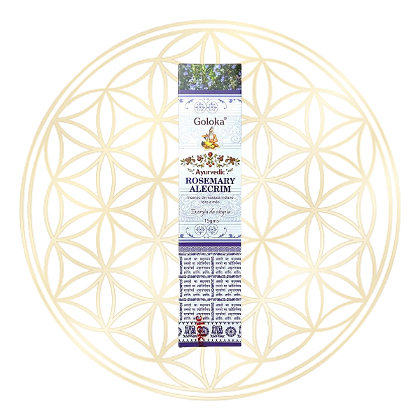 Incenso Goloka Vareta Linha Ayurvedic - Rosemary Alecrim
