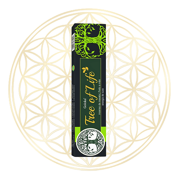 Incenso Goloka Vareta Linha Black - Tree of Life