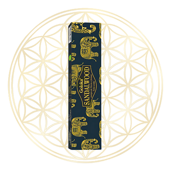 Incenso Goloka Vareta Linha Black - Sandalwood