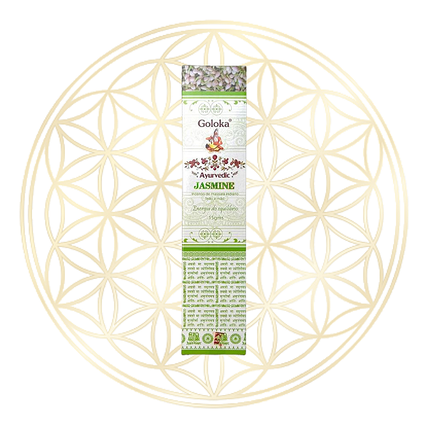 Incenso Goloka Vareta Linha Ayurvedic - Jasmine