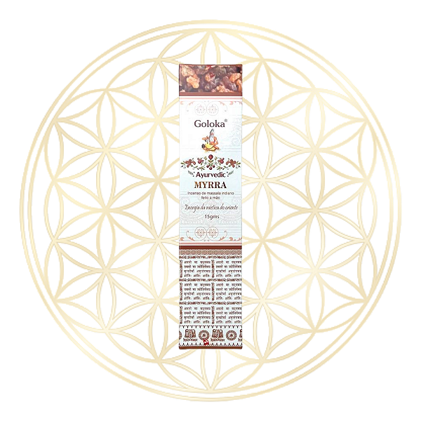 Incenso Goloka Vareta Linha Ayurvedic - Mirra