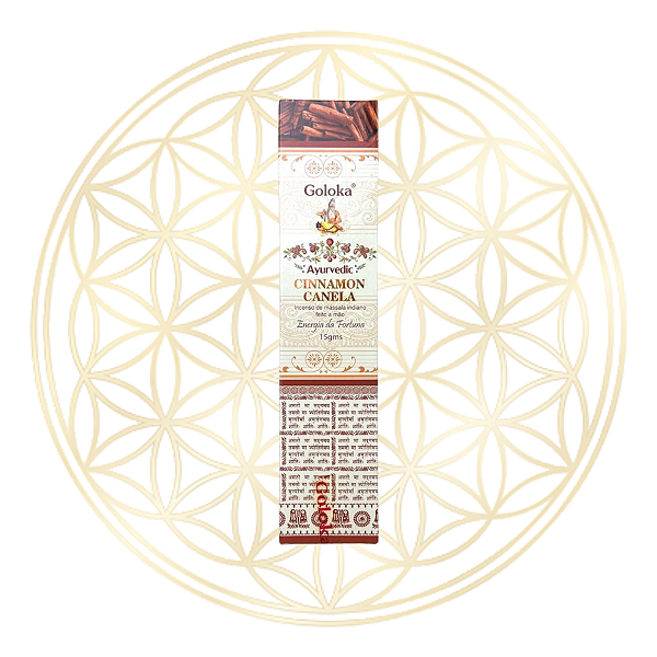 Incenso Goloka Vareta Linha Ayurvedic - Canela