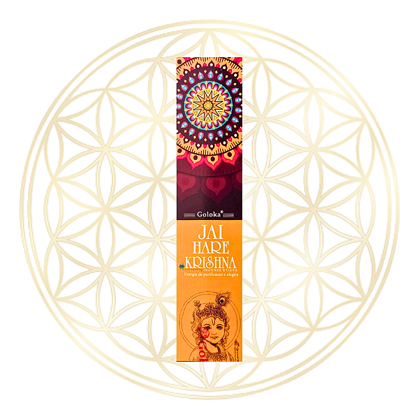 Incenso Goloka Vareta Linha Black - Jay Hare Krishna