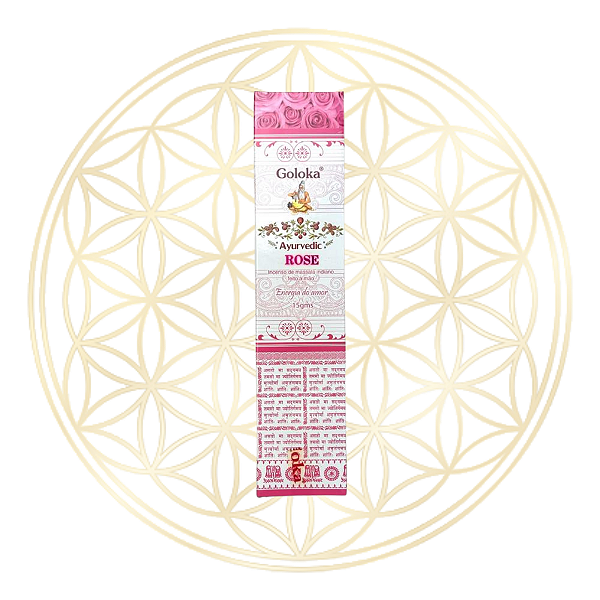Incenso Goloka Vareta Linha Ayurvedic - Rose