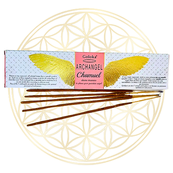 Incenso Goloka Vareta Linha Arcanjos - Chamuel