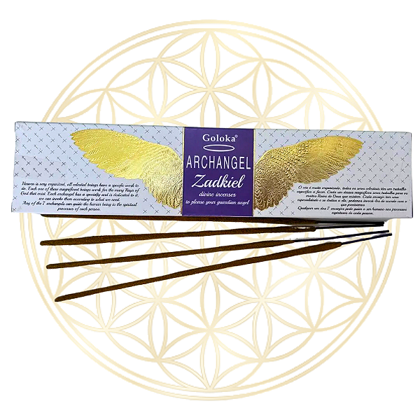 Incenso Goloka Vareta Linha Arcanjos - Zadkiel