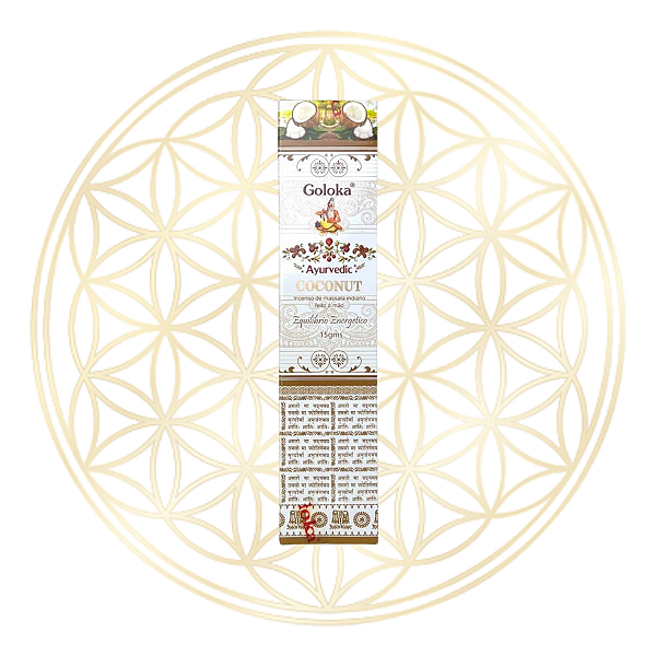 Incenso Goloka Vareta Linha Ayurvedic - Coco