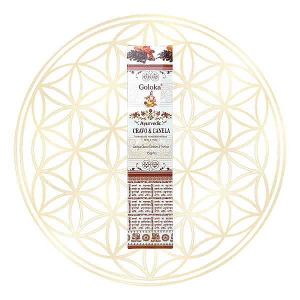 Incenso Goloka Vareta Linha Ayurvedic - Cravo e Canela
