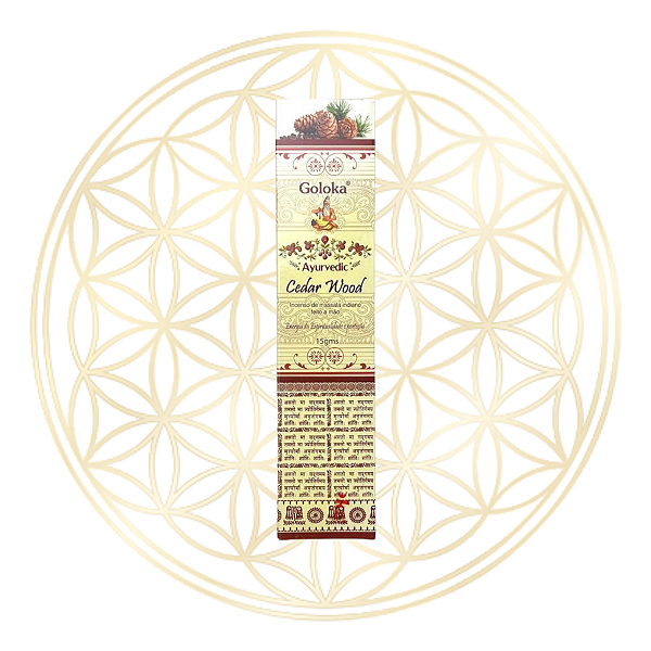 Incenso Goloka Vareta Linha Ayurvedic - Cedar Wood