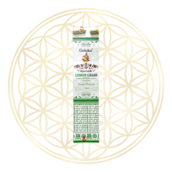Incenso Goloka Vareta Linha Ayurvedic - Lemon Grass