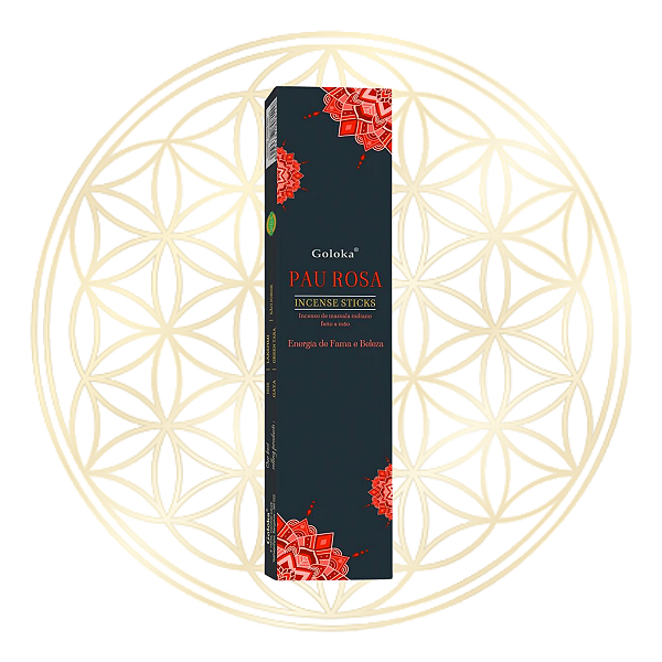 Incenso Goloka Vareta Linha Black - Pau Rosa