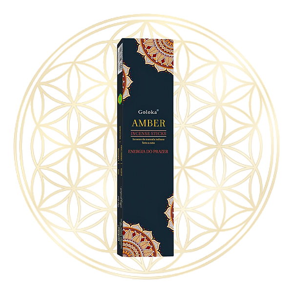 Incenso Goloka Vareta Linha Black - Amber