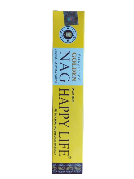 Incenso Golden Nag Vareta Happy Life