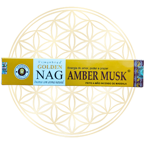 Incenso Golden Nag Vareta Amber Musk