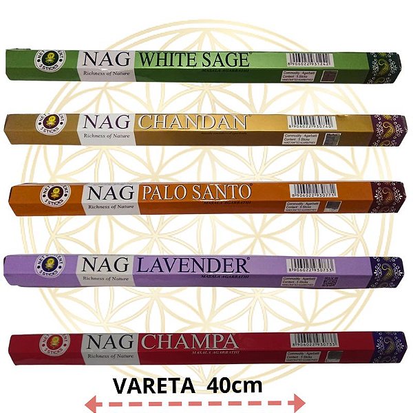 Incenso Golden Nag Vareta Linha JARDIM