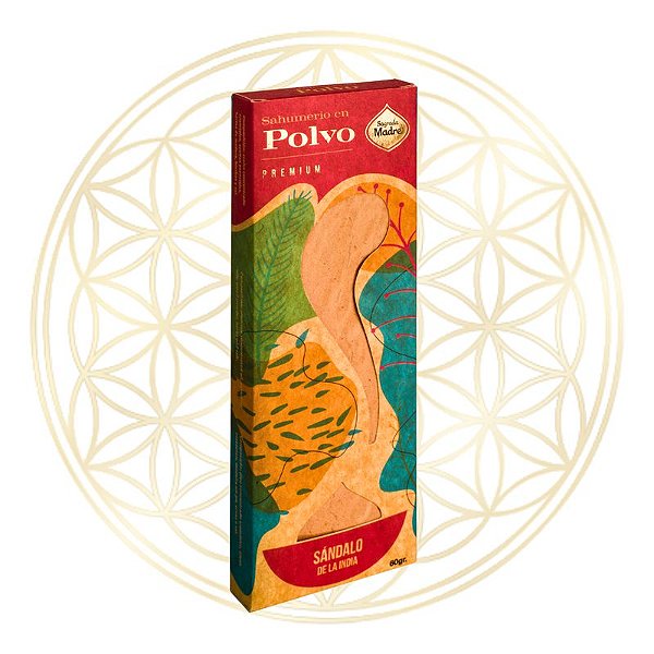 Incenso Sagrada Madre em Pó Sândalo da India 45g