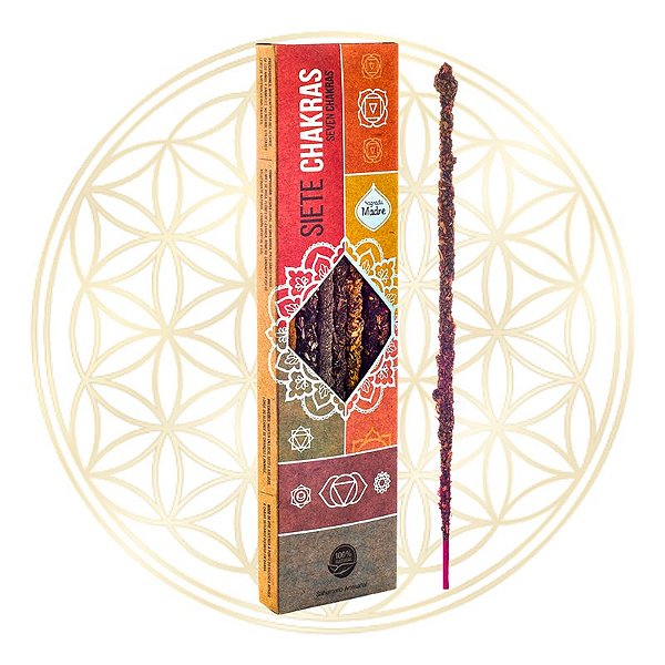 Incenso Sagrada Madre Artesanal Varetas 7 Chakras