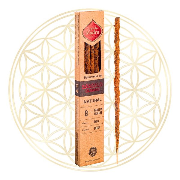Incenso Sagrada Madre Linha Natural Sândalo