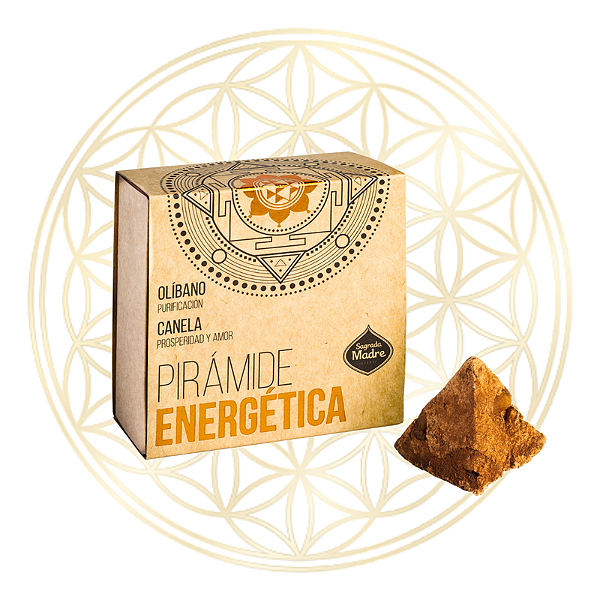 Incenso Sagrada Madre Pirâmide Energética Olibano e Canela