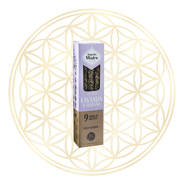 Incenso Sagrada Madre Linha Ervas e Flores - Lavanda e Olíbano