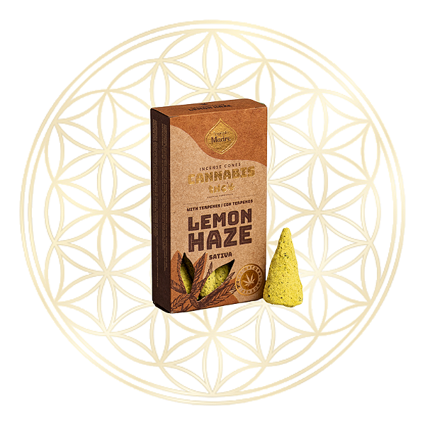 Incenso Sagrada Madre Cone Linha Cannabis Lemon Haze