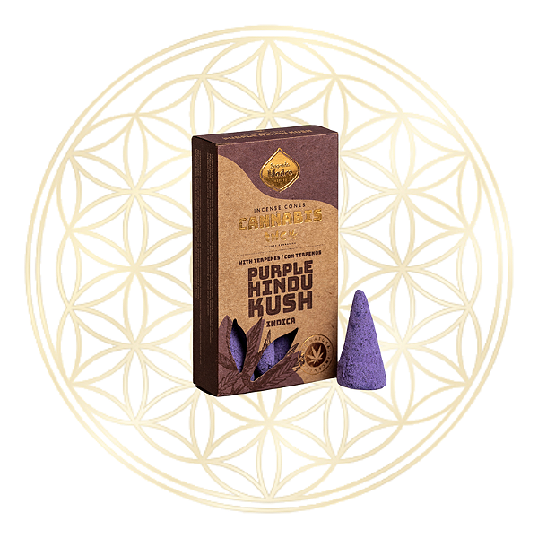 Incenso Sagrada Madre Cone Linha Cannabis Purple Hindu Kush