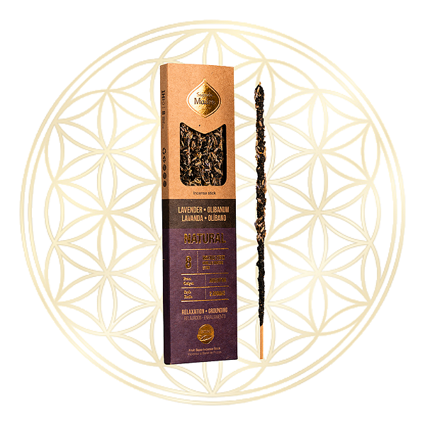 Incenso Sagrada Madre Vareta Linha Dois Aromas Natural - Lavanda e Olíbano